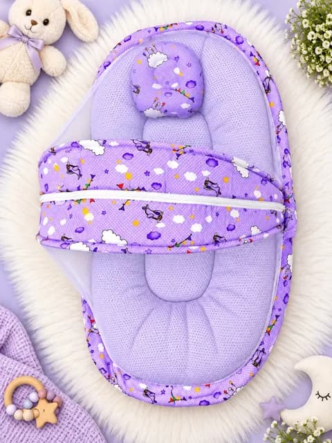 Newborn Baby Carry Nest with Pillow & Mosquito Net