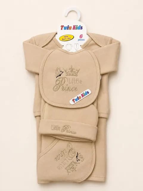 Newborn Baby 6-Piece Little Prince Embroidered Set
