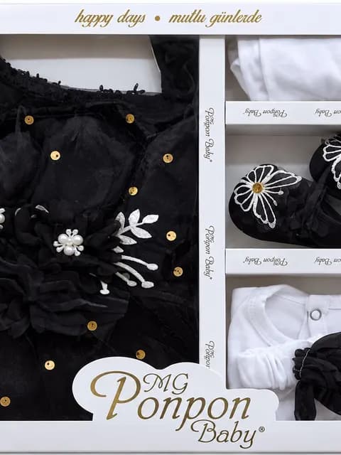 Newborn Baby Girls Floral Dress Gift Set