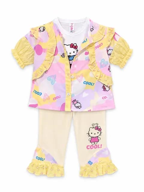 Baby Girl Cartoon Cutie 3 Piece Set